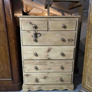 Stripped Pine Two Over Five Chest