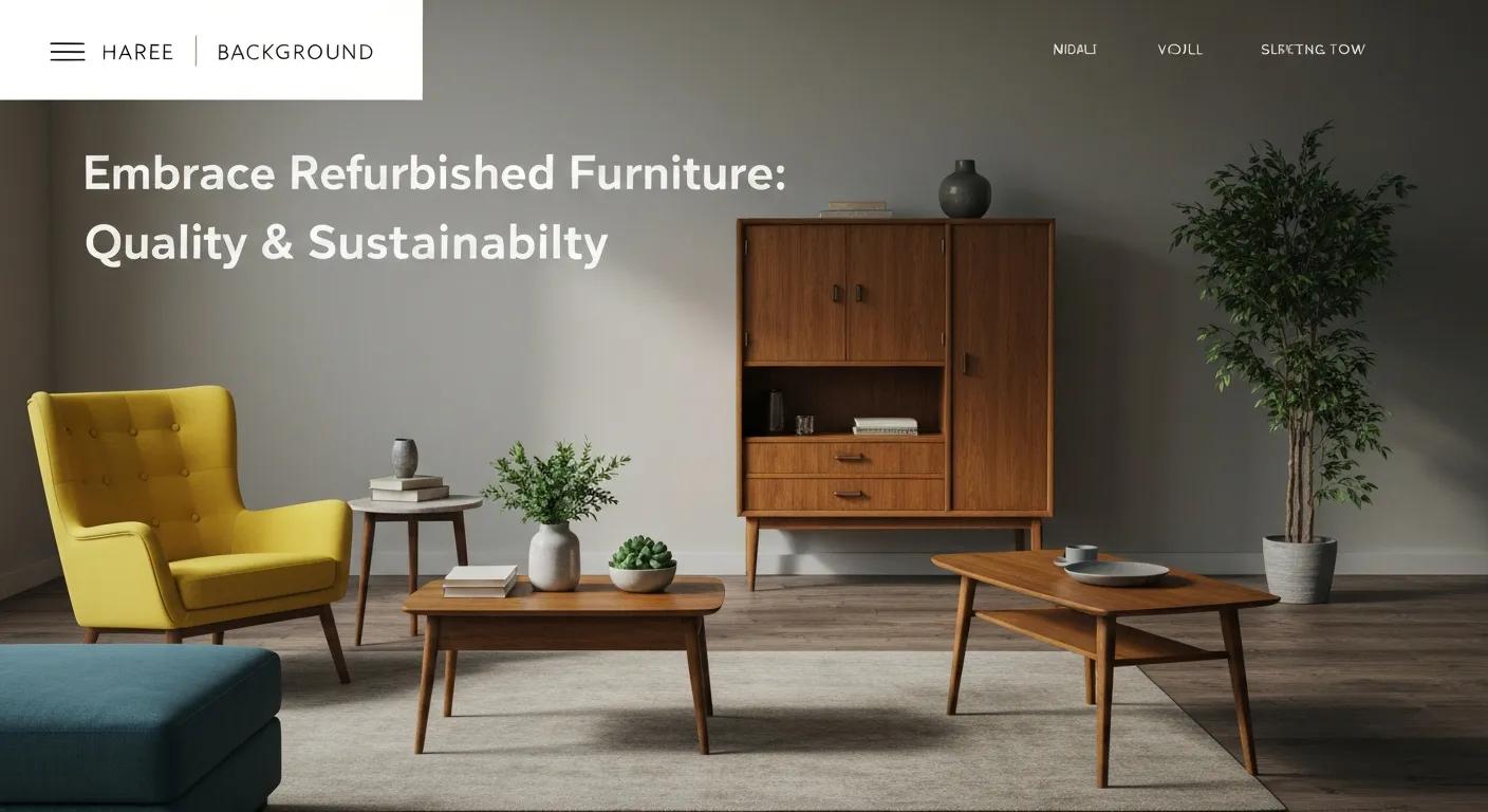 Embrace Refurbished Furniture: Quality & Sustainability