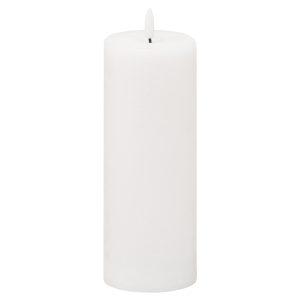 Luxe Collection Natural Glow 3x8 LED White Wax Candle
