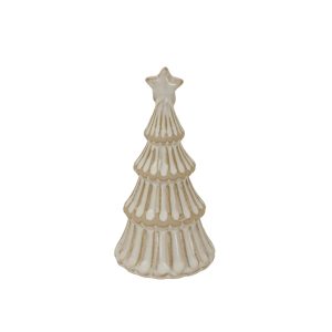 Alora Ceramic Snowy Layered Tree With Star