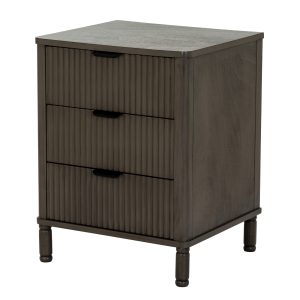 Reed Collection 3 Drawer Bedside Table