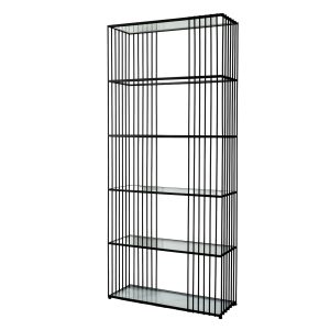 Alto Shelf Unit With Glass Shelves