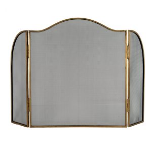 Antiqued Brass Large  Fire Screen