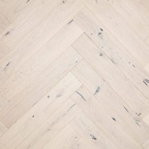 Herringbone Rustic Oak Cappuccino Lacquered Flooring (14mm Engineered)