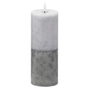 Luxe Collection Natural Glow 3x8 Stone LED Wax Candle