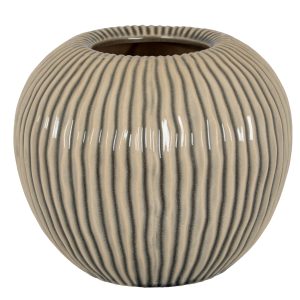 Pallida Collection Small Striped Vase