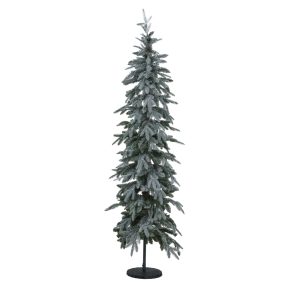 Slim Snowy Woodland Pre-Lit 200 Led Christmas Tree