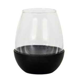 Neris Medium Candle Holder With Glass Goblet