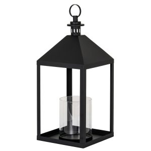 Astra Large Lantern With Glass Candle Holder