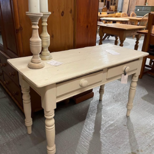 Antique Pine Painted Console Table