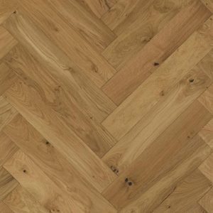 Rustic Oak Herringbone Natural Brushed & Oiled Flooring (20mm x 90mm Engineered)