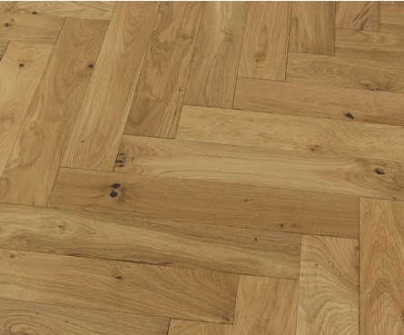 Rustic Oak Herringbone Natural Brushed & Oiled Flooring (20mm x 90mm Engineered) - Image 2