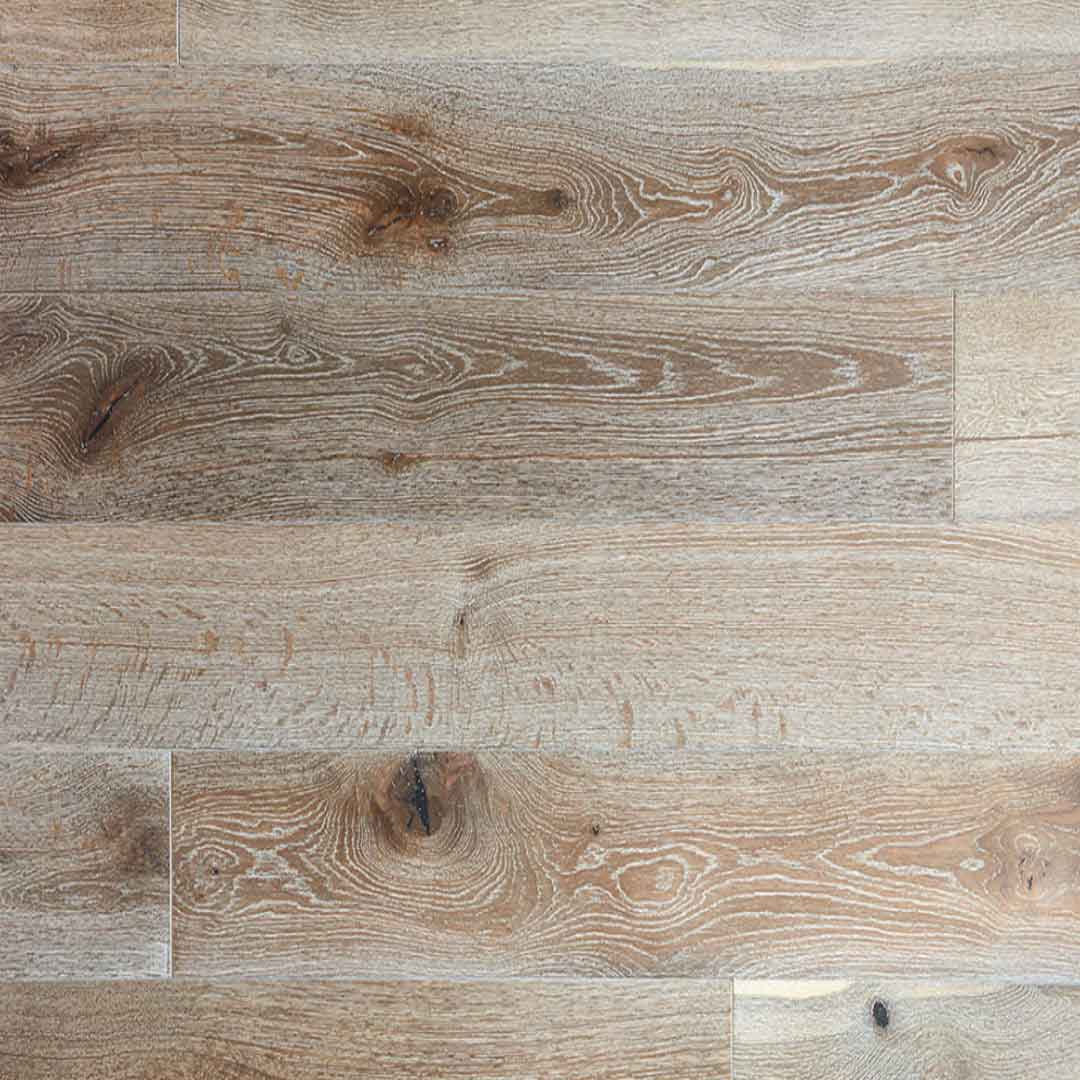 Rustic Flooring White Fumed Brushed & Oiled (20mm x 190mm Engineered)