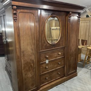 Victorian Mahogany Compactum Wardrobe