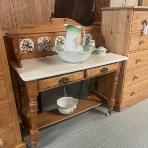 Antique Wash Stand Marble Top