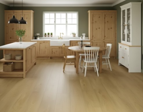 Light Fawn Oak Plank Vinyl Flooring (Luxury Rigid Core Click) - Image 3
