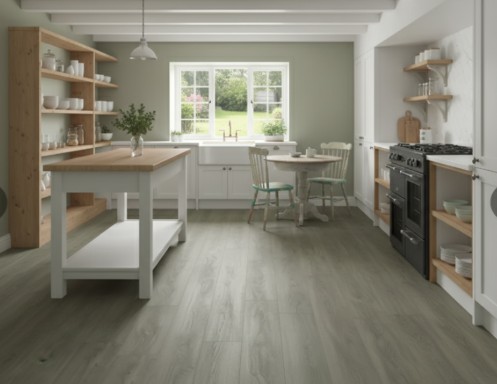 Shadow Grey Vinyl Flooring (Luxury Rigid Core Click Plank) - Image 3
