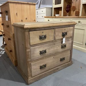 Stripped Pine Two Over Two Chest