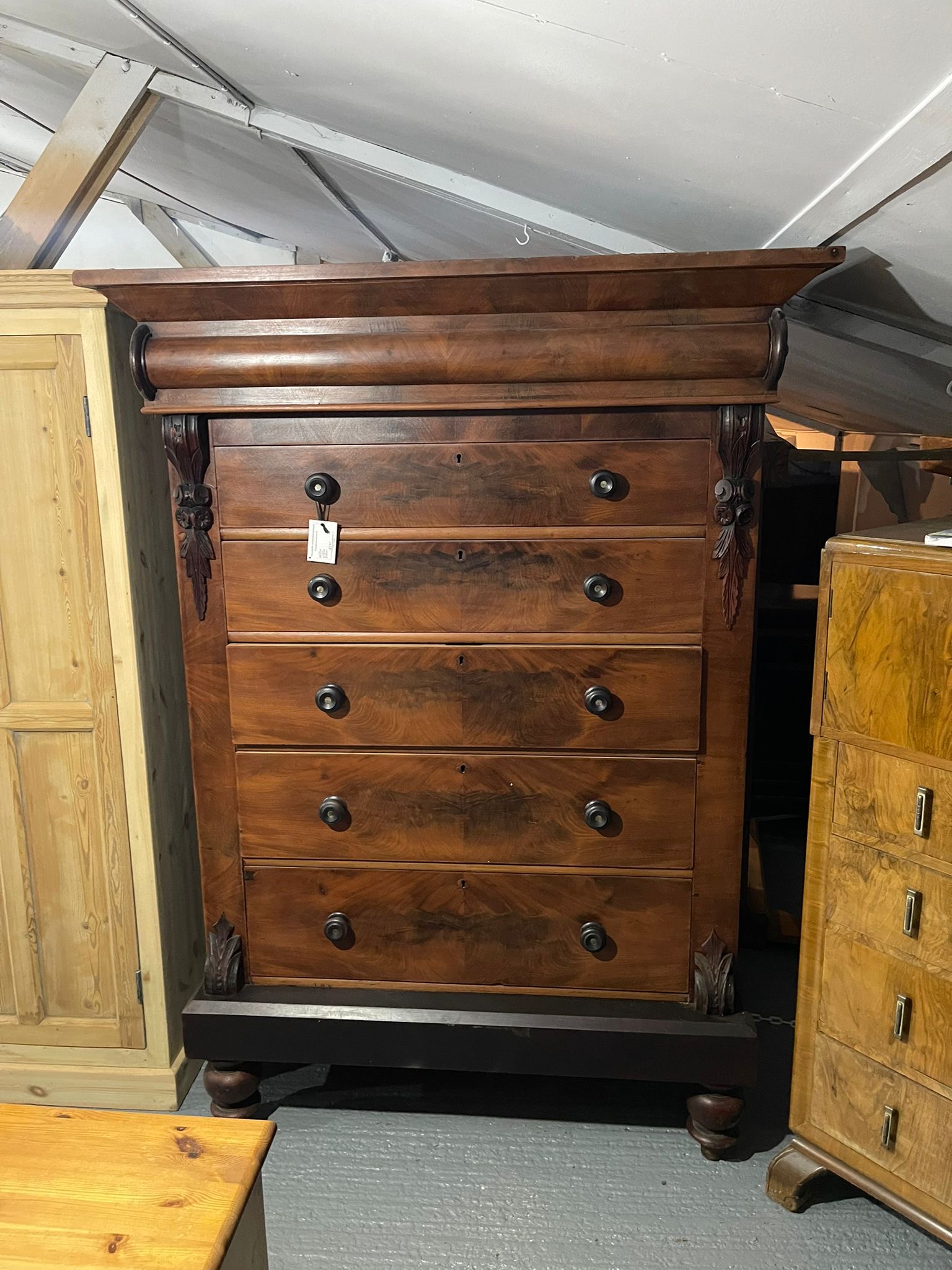Large Mahogany Chest Of Drawers