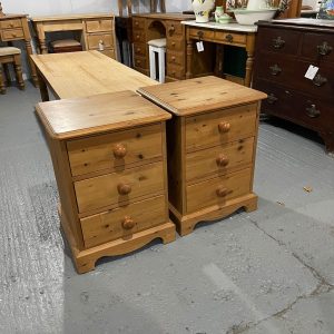Pair Of Pine Bedside Cabinets