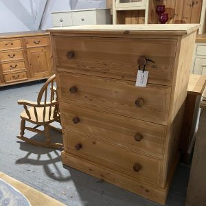 Stripped Pine Four Drawer Chest