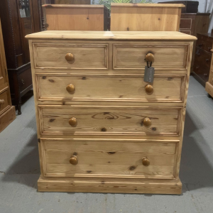 Stripped Pine 2/3 Chest Of Drawers