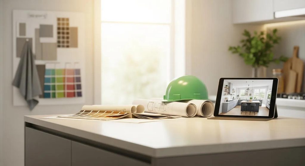 Free kitchen design consultation — concept render