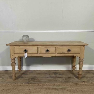 Stripped Victorian Pine Dairy Table